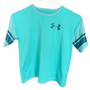 UNDER ARMOUR Activewear T-shirt Youth Unisex Sz YM  Slightly used